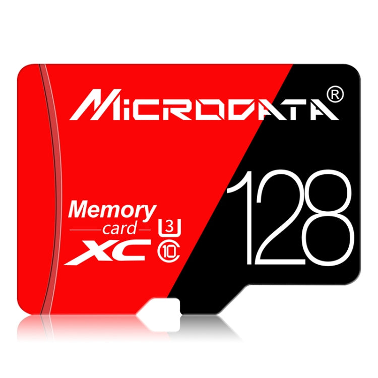 Tarjeta de memoria MICRODATA 128GB U3 de alta velocidad roja y negra TF (Micro SD), 128GB