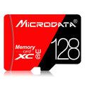 Tarjeta de memoria MICRODATA 128GB U3 de alta velocidad roja y negra TF (Micro SD), 128GB