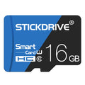 Tarjeta de memoria STICKDRIVE 16GB de alta velocidad U1 azul y negra TF (Micro SD), 16GB