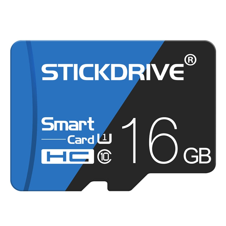 Tarjeta de memoria STICKDRIVE 16GB de alta velocidad U1 azul y negra TF (Micro SD), 16GB