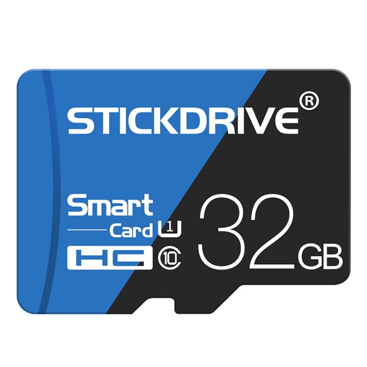 Tarjeta de memoria STICKDRIVE 32GB de alta velocidad U1 azul y negra TF (Micro SD), 32GB