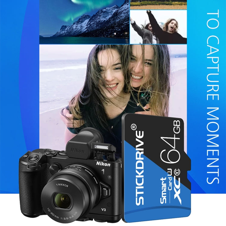 Tarjeta de memoria STICKDRIVE 32GB de alta velocidad U1 azul y negra TF (Micro SD), 32GB
