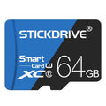 Tarjeta de memoria STICKDRIVE 64GB U3 de alta velocidad azul y negra TF (Micro SD), 64GB
