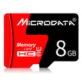 Tarjeta de Memoria MICRODATA 8GB U1 Roja y Negra TF(Micro SD), 8GB