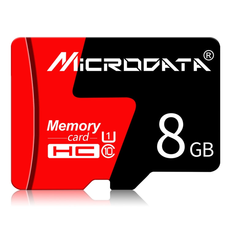 Tarjeta de Memoria MICRODATA 8GB U1 Roja y Negra TF(Micro SD), 8GB