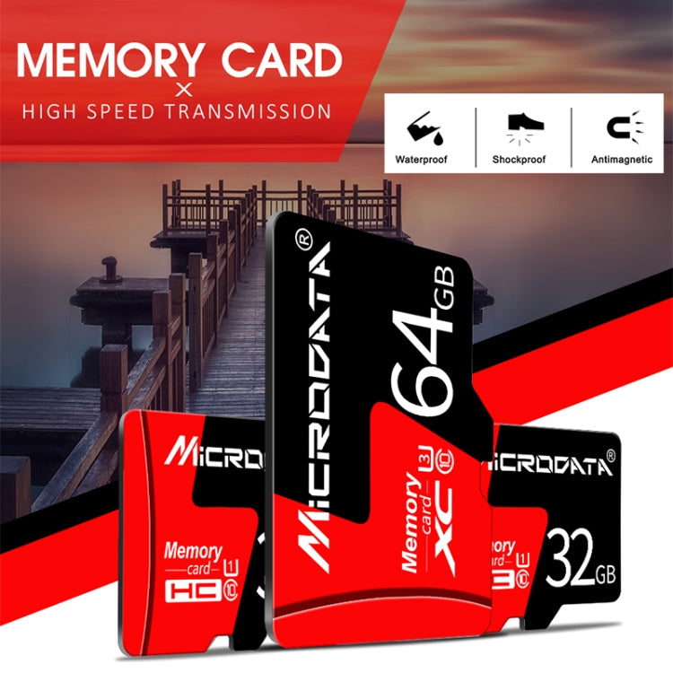 Tarjeta de Memoria MICRODATA 8GB U1 Roja y Negra TF(Micro SD), 8GB
