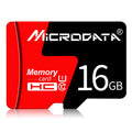 Tarjeta de Memoria MICRODATA 16GB U1 Roja y Negra TF(Micro SD), 16GB
