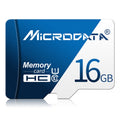 Tarjeta de Memoria MICRODATA 16GB U1 Azul y Blanca TF(Micro SD), 16GB