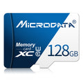 Tarjeta de Memoria MICRODATA 128GB U3 Azul y Blanca TF(Micro SD), 128GB