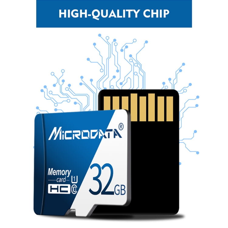 Tarjeta de Memoria MICRODATA 128GB U3 Azul y Blanca TF(Micro SD), 128GB