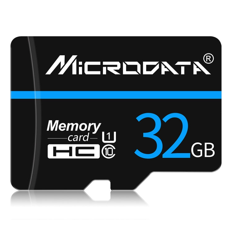 Tarjeta de Memoria MICRODATA 32GB U1 Línea Azul y Negra TF(Micro SD), 32GB