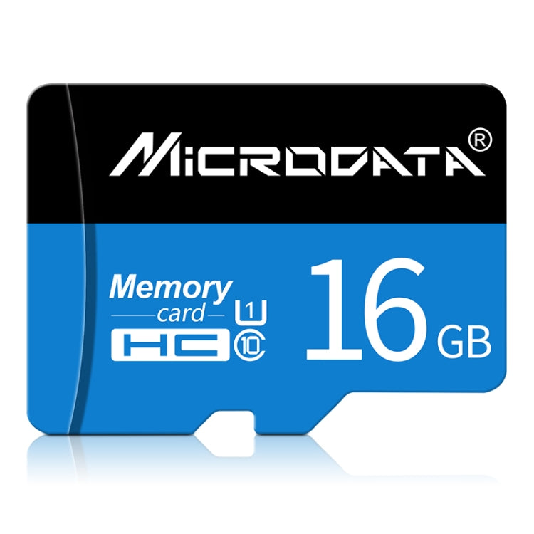 Tarjeta de Memoria MICRODATA 16GB U1 Azul y Negra TF(Micro SD), 16GB