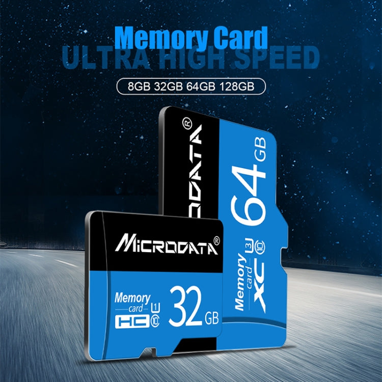 Tarjeta de Memoria MICRODATA 16GB U1 Azul y Negra TF(Micro SD), 16GB
