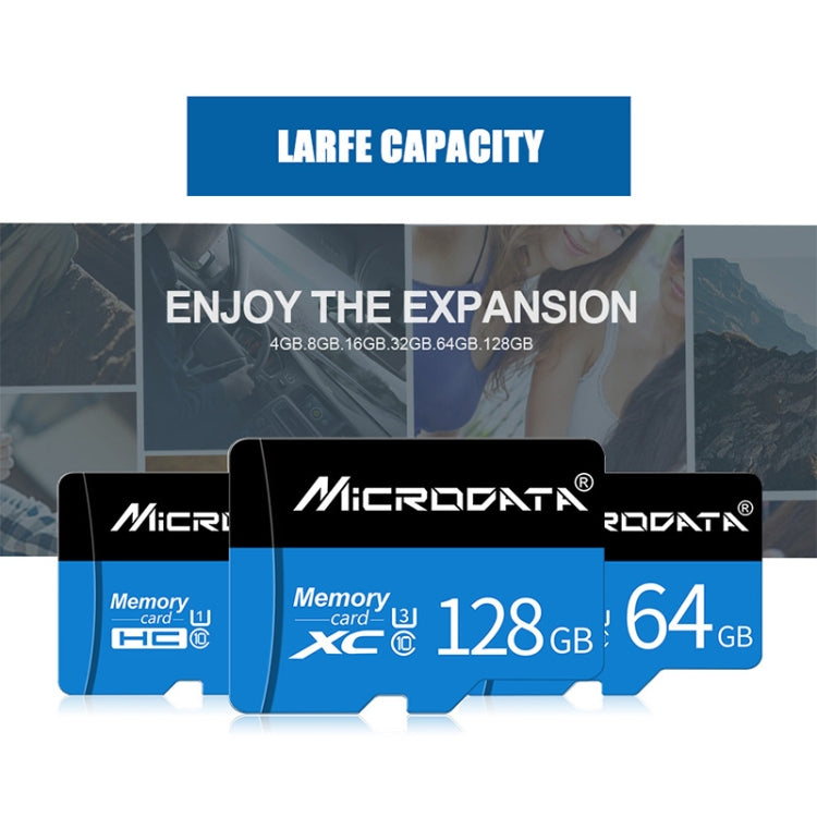 Tarjeta de Memoria MICRODATA 128GB U3 Azul y Negra TF(Micro SD), 128GB
