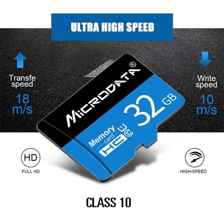 Tarjeta de Memoria MICRODATA 128GB U3 Azul y Negra TF(Micro SD), 128GB
