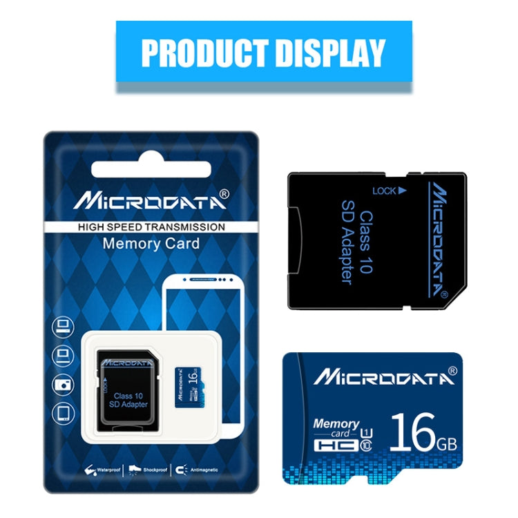 Tarjeta de Memoria MICRODATA 16GB U1 Azul TF(Micro SD), 16GB
