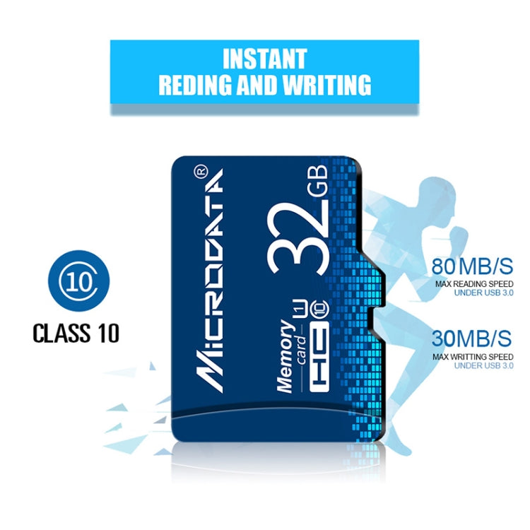 Tarjeta de Memoria MICRODATA 32GB U1 Azul TF(Micro SD), 32GB