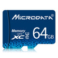 Tarjeta de Memoria MICRODATA 64GB U3 Azul TF(Micro SD), 64GB