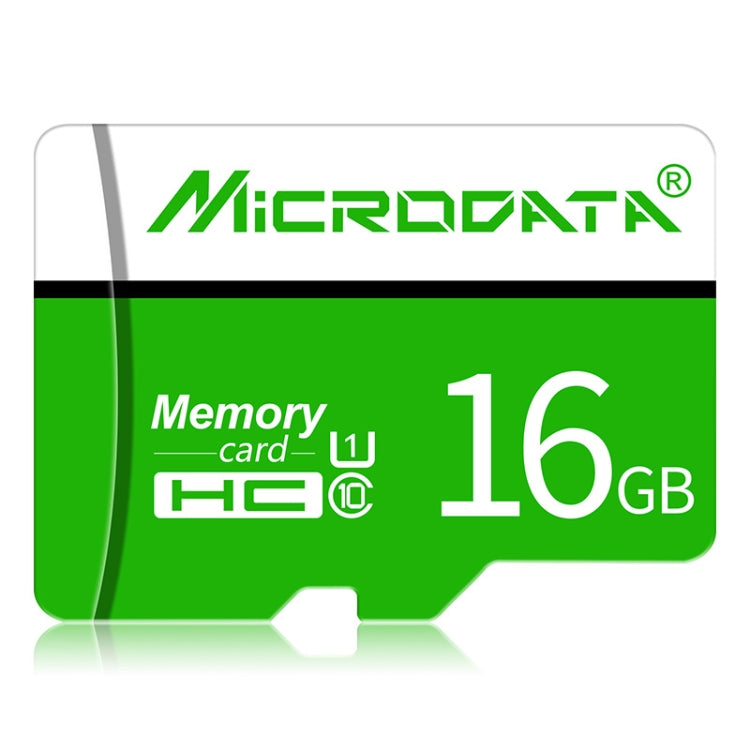 Tarjeta de Memoria MICRODATA 16GB U1 Verde y Blanca TF(Micro SD), 16GB