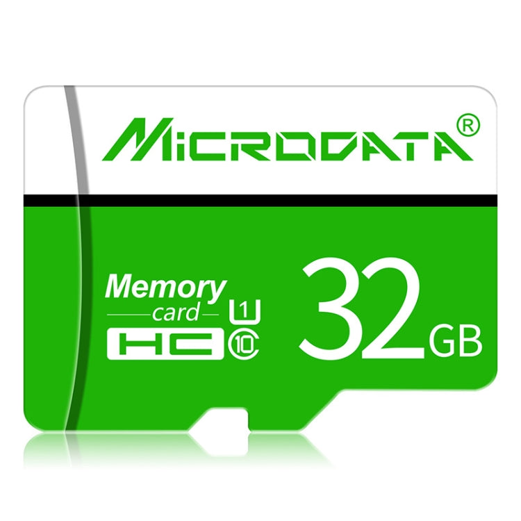 Tarjeta de Memoria MICRODATA 32GB U1 Verde y Blanca TF(Micro SD), 32GB