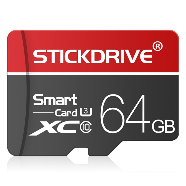 Tarjeta de memoria STICKDRIVE 64GB U3 Línea Blanca Roja y Negra TF(Micro SD), 64GB