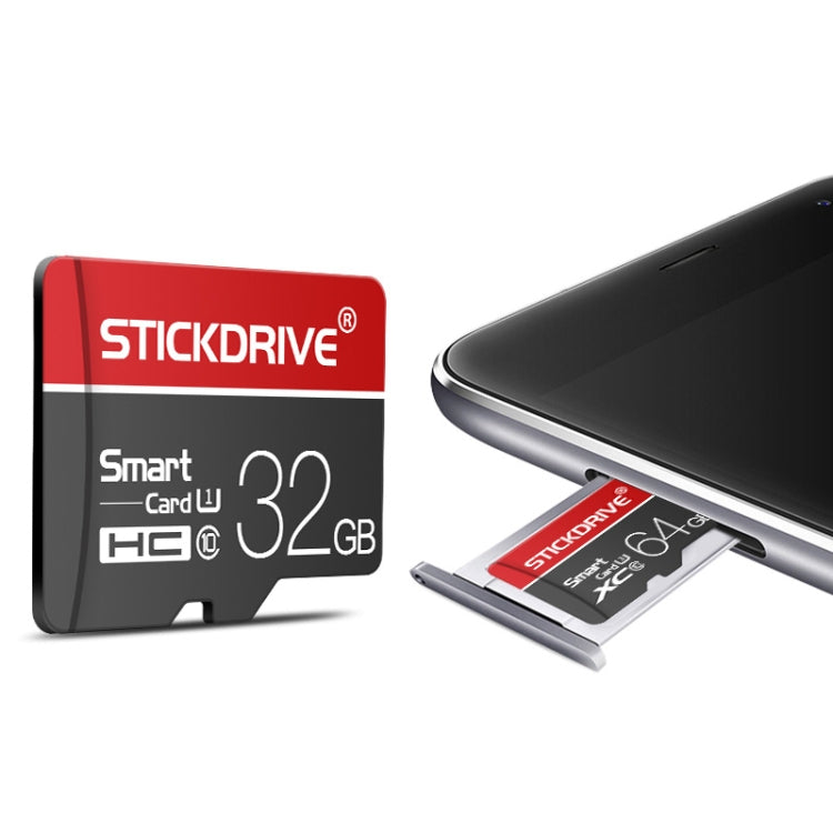 Tarjeta de memoria STICKDRIVE 64GB U3 Línea Blanca Roja y Negra TF(Micro SD), 64GB