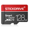 STICKDRIVE 128GB U3 Línea Blanca Tarjeta de Memoria TF(Micro SD) Roja y Negra, 128GB