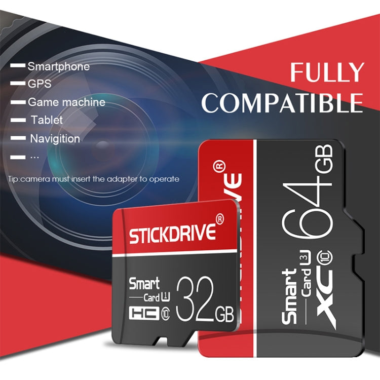 STICKDRIVE 128GB U3 Línea Blanca Tarjeta de Memoria TF(Micro SD) Roja y Negra, 128GB