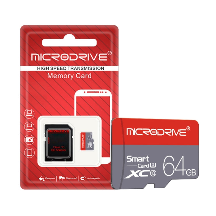 Tarjeta de memoria MicroSD(TF) Microdrive de alta velocidad Clase 10 de 64 GB, 64GB