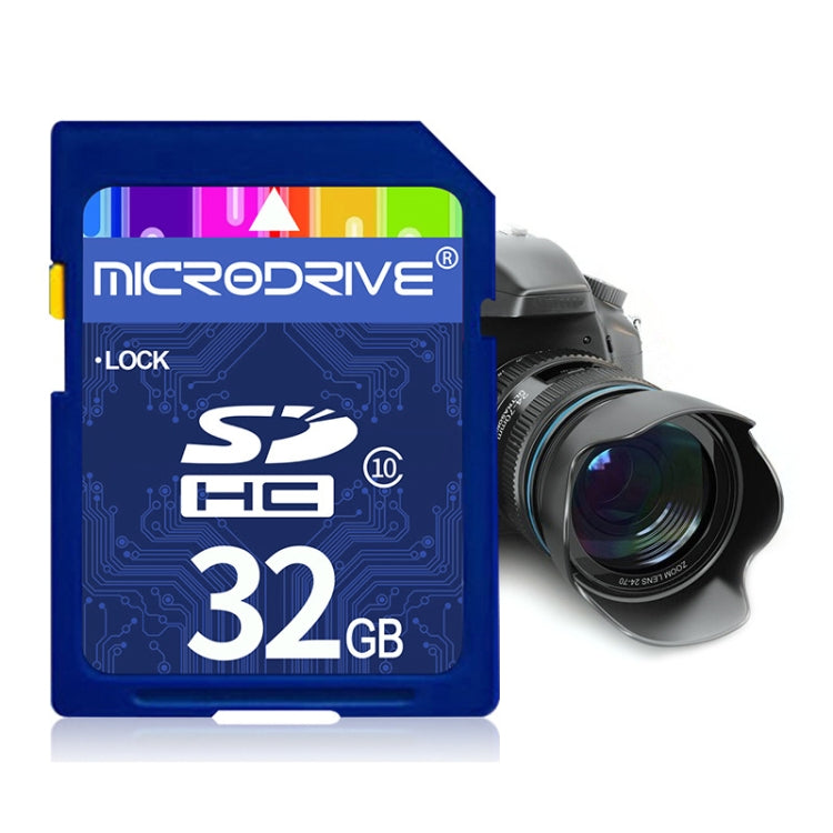 Tarjeta de memoria SD Microdrive de 32 GB de alta velocidad Clase 10 para todos los dispositivos digitales con ranura para tarjeta SD, 32GB