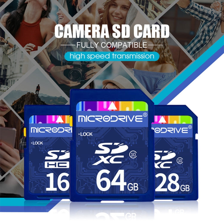 Tarjeta de memoria SD Microdrive de 64 GB de alta velocidad Clase 10 para todos los dispositivos digitales con ranura para tarjeta SD, 64GB