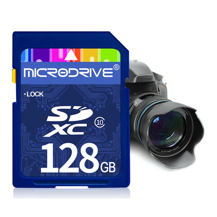 Tarjeta de memoria SD Microdrive de 128 GB de alta velocidad Clase 10 para todos los dispositivos digitales con ranura para tarjeta SD, 128GB