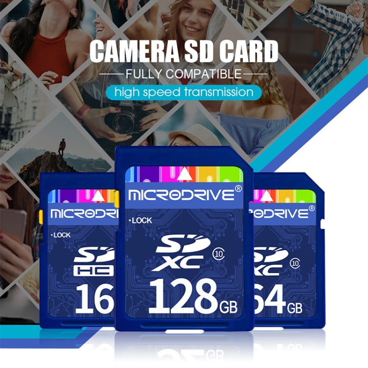 Tarjeta de memoria SD Microdrive de 128 GB de alta velocidad Clase 10 para todos los dispositivos digitales con ranura para tarjeta SD, 128GB