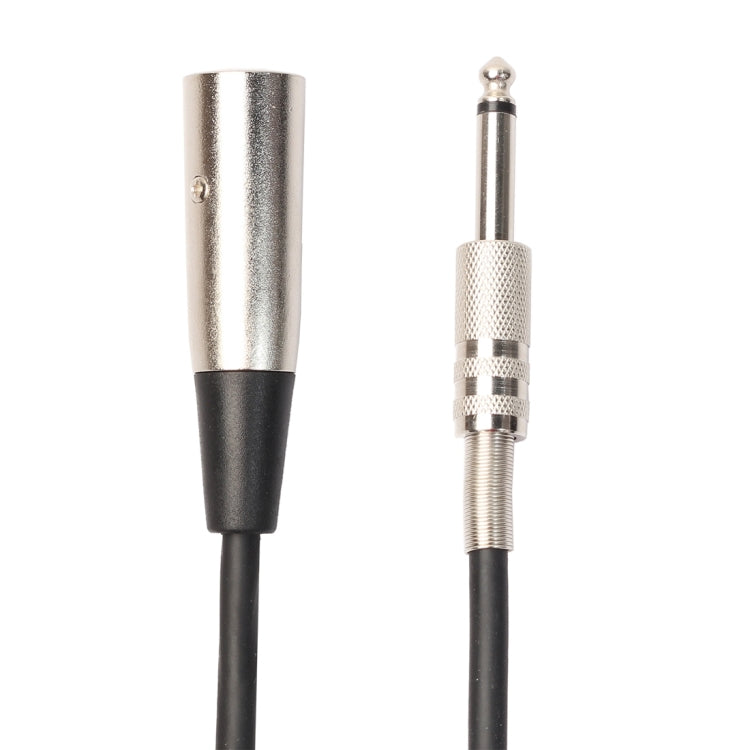 Cable de audio para micrófono mono blindado de 3 pines macho a 1/4 de pulgada (6,35 mm), Length: 1.8m, Length: 3m, Length: 5m, Length: 7.6m, Length: 10m