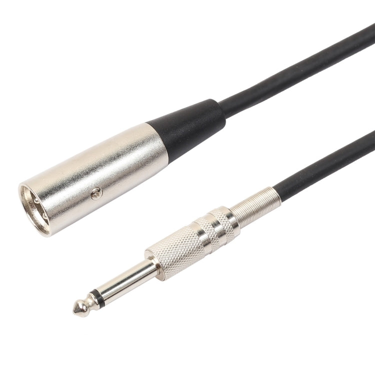 Cable de audio para micrófono mono blindado de 3 pines macho a 1/4 de pulgada (6,35 mm), Length: 1.8m, Length: 3m, Length: 5m, Length: 7.6m, Length: 10m