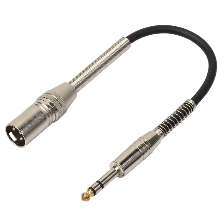 Cable de audio para micrófono estéreo XLR de 30 cm macho de 3 pines a conector hembra de 1/4 pulgada (6,35 mm), BK2077KM