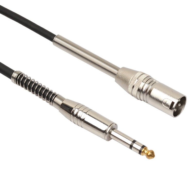 Cable de audio para micrófono estéreo XLR de 30 cm macho de 3 pines a conector hembra de 1/4 pulgada (6,35 mm), BK2077KM