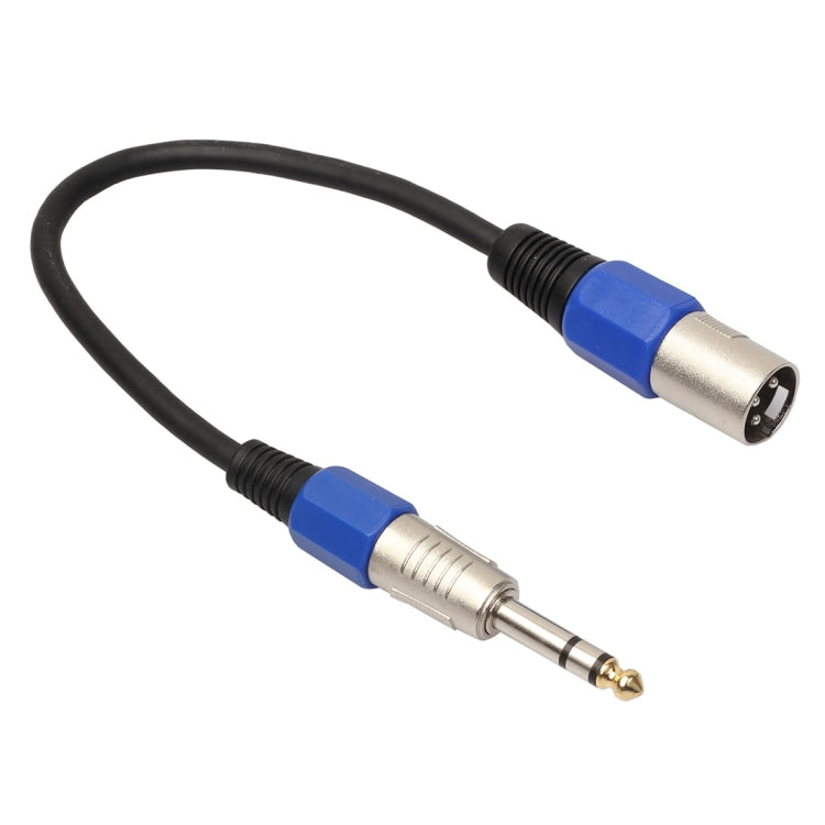Cable de audio para micrófono estéreo XLR de 30 cm macho de 3 pines a XLR hembra de 1/4 pulgadas (6,35 mm), BK2013KM