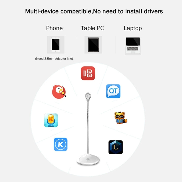 Compatible con PC/Mac para transmisiones en vivo, programas, KTV, etc., BK USB Port/Black, BK USB Port/Red, BK USB Port/White