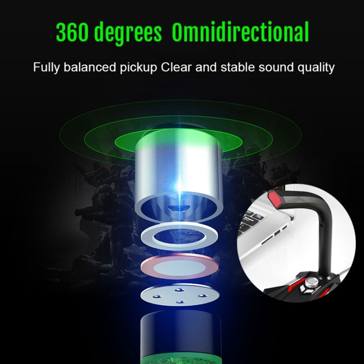 Micrófono condensador de micrófono dual con cable de 3,5 mm de escritorio GK, compatible con PC / Mac para transmisión en vivo, espectáculos, KTV, etc., GK  3.5mm Port/Green, GK  3.5mm Port/Red, GK  3.5mm Port/White