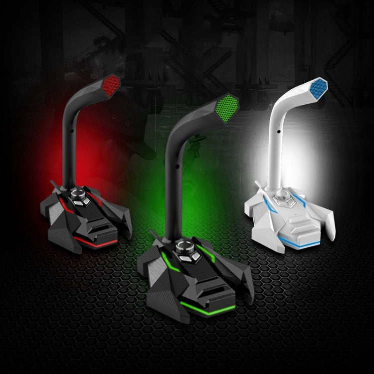 Micrófono condensador de micrófono dual con cable de 3,5 mm de escritorio GK, compatible con PC / Mac para transmisión en vivo, espectáculos, KTV, etc., GK  3.5mm Port/Green, GK  3.5mm Port/Red, GK  3.5mm Port/White