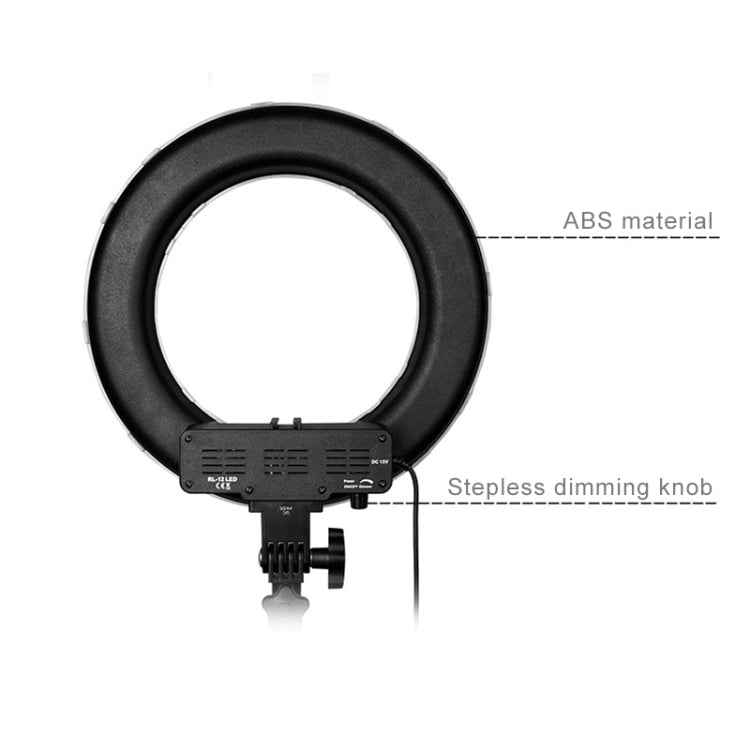 Luz de relleno de anillo LED con temporizador automático para fotografía de ancla de 12 pulgadas, 12 Inch