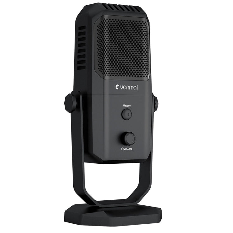 Yanmai SF-900 Micrófono condensador de grabación de estudio multifunción de cuatro directividad con soporte de escritorio