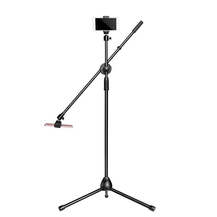 Soporte superior para teléfono móvil de escritorio, fotografía, microcurso, grabación de vídeo, trípode para transmisión en vivo, configuración de cámara Dual, Dual-camera Setup