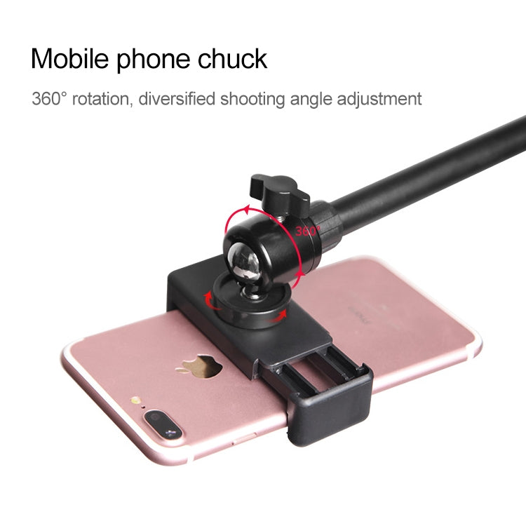 Soporte superior para teléfono móvil de escritorio, fotografía, microcurso, grabación de vídeo, trípode para transmisión en vivo, configuración de cámara Dual, Dual-camera Setup