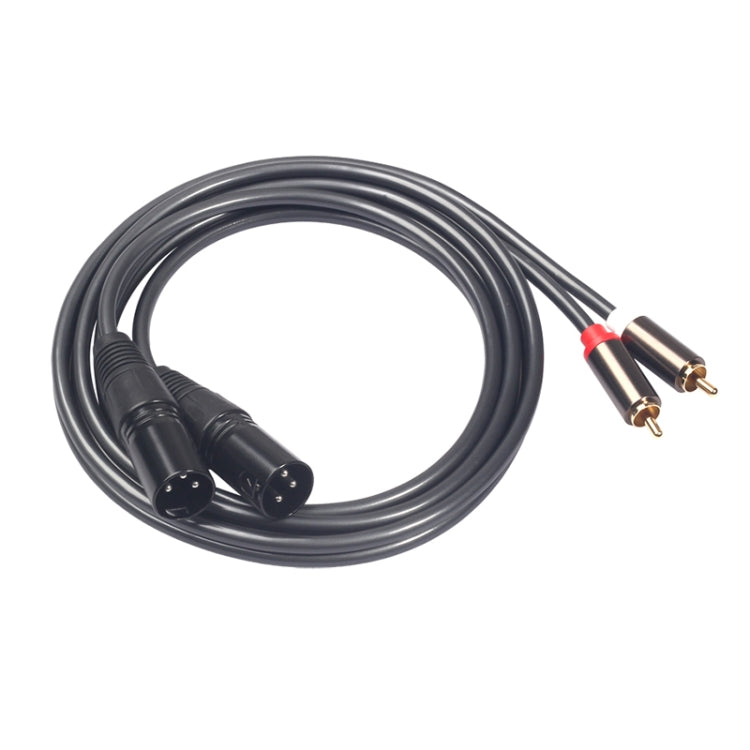 366119-15 Cable de audio de 2 RCA macho a 2 XLR macho de 3 pines, longitud: 1,5 m, 366119-15 2 RCA Male to 2 XLR 3 Pin Male