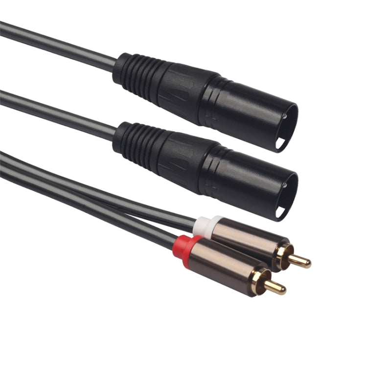 366119-15 Cable de audio de 2 RCA macho a 2 XLR macho de 3 pines, longitud: 1,5 m, 366119-15 2 RCA Male to 2 XLR 3 Pin Male