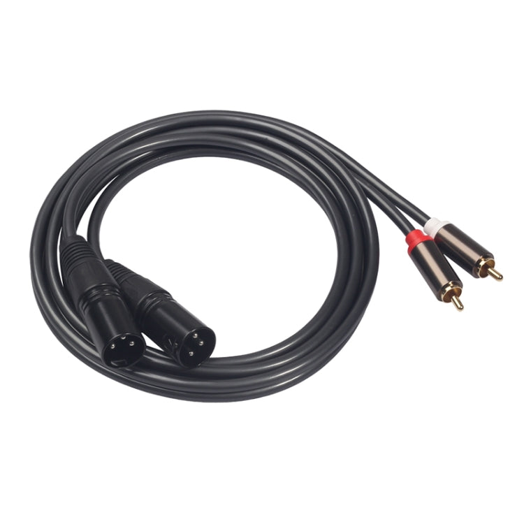 366120-15 Cable de audio de 2 RCA macho a 2 XLR hembra de 3 pines, longitud: 1,5 m, 366120-15 2 RCA Male to 2 XLR 3 Pin Female