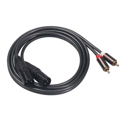 366120-15 Cable de audio de 2 RCA macho a 2 XLR hembra de 3 pines, longitud: 1,5 m, 366120-15 2 RCA Male to 2 XLR 3 Pin Female