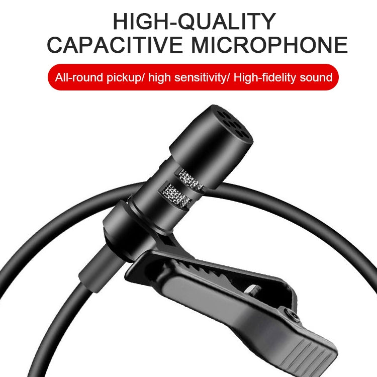 YICHUANG YC-LM10 Micrófono Lavalier de condensador con reducción de ruido inteligente USB-C / Type-C, longitud del cable: 1,5 m, YC-LM10